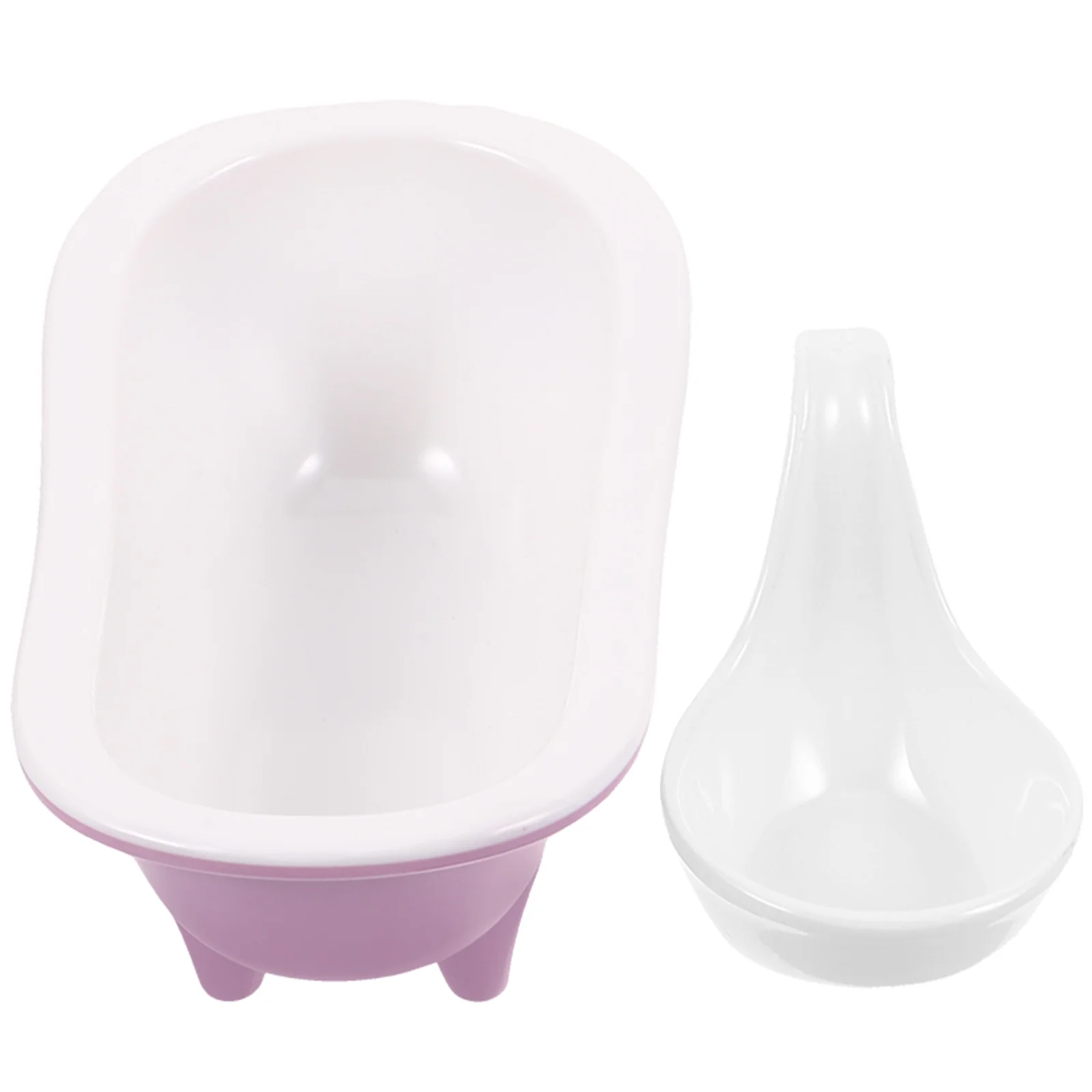 

Bathtub Shaped Bowl Storage Dessert Serving Food Container Melamine Home Supplies