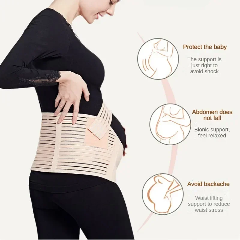 Maternity Waist Care Belly Band Back Brace Protector Support Abdomen Pregnant Adjutable Breathable Belly Belt Maternity Clothes
