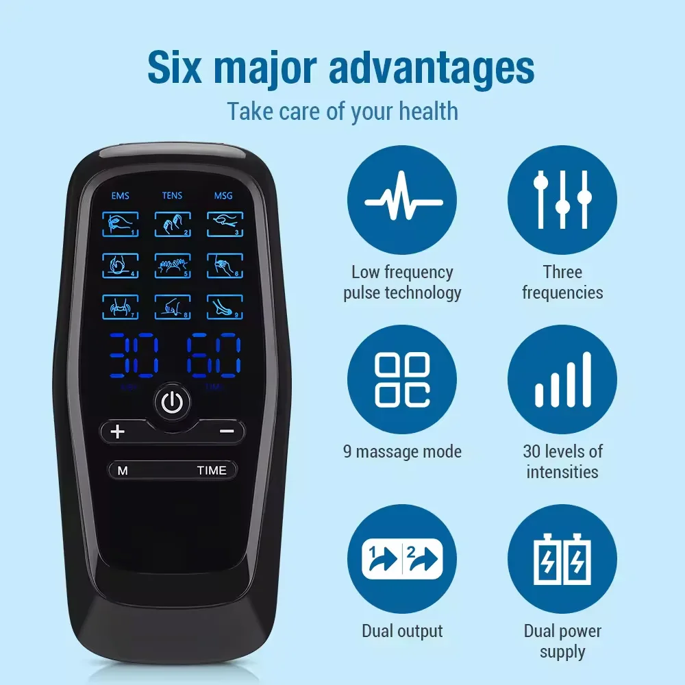 Muscle Stimulator Physiotherapy Tens Electric EMS Acupuncture Body Massage Digital Therapy Slimming Machine Electro Stimulator