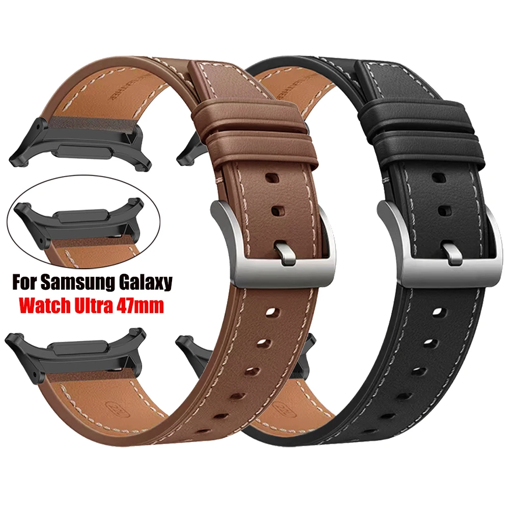 Premium Leather Wristband for Watch Ultra - Elegant Replacement Strap Accessory