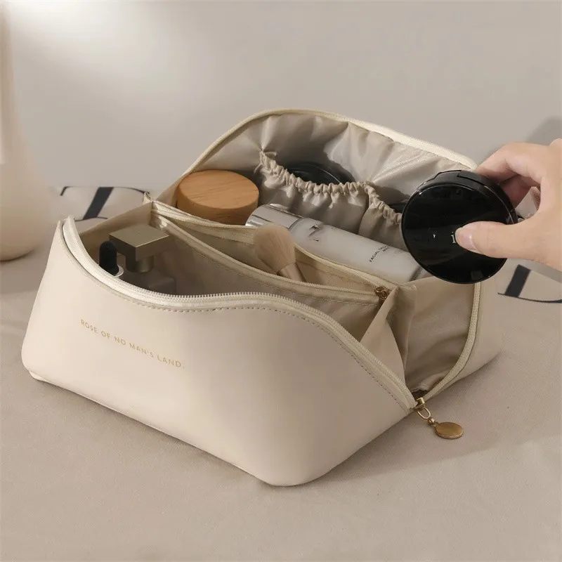 Storage Toiletry Cosmetic Bag Folding Makeup Case Detachable Moisture-proof  Excellent 4 in 1 Ladies Foldable Rope Makeup Bag - AliExpress