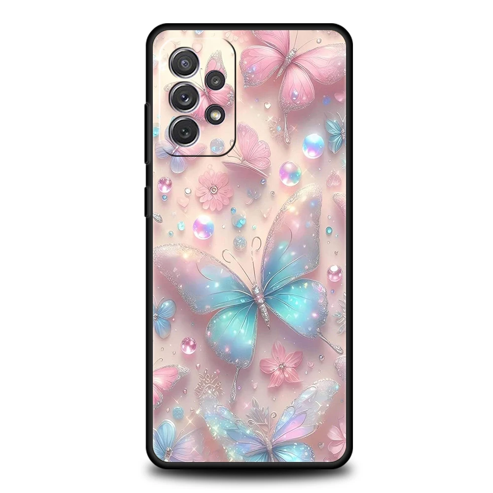 Floral & Butterfly Pattern Phone Case - Elegant Design Cover