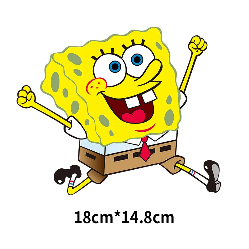 Anime Patrick Star Patches for Clothing Heat Transfer Stickers for T-Shirt Iron on Patches Clothes Boys Girls Kawaii Custom heat transfer stickers clothing patches custom name patches