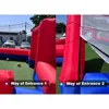 Giant Inflatable Soccer Field Football Pitch Sport Bumper Ball Inflatable Soccer Paintball Area Playground For Shooting Game 3