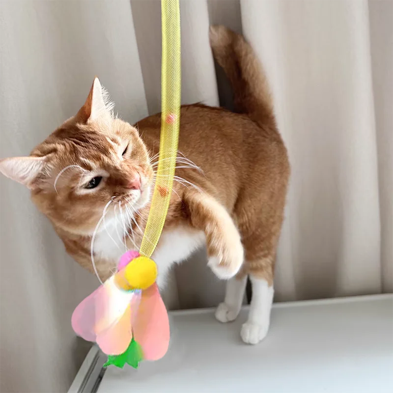 Interactive Cat Teaser Stick With Bell For Playful Kittens_voghion.com