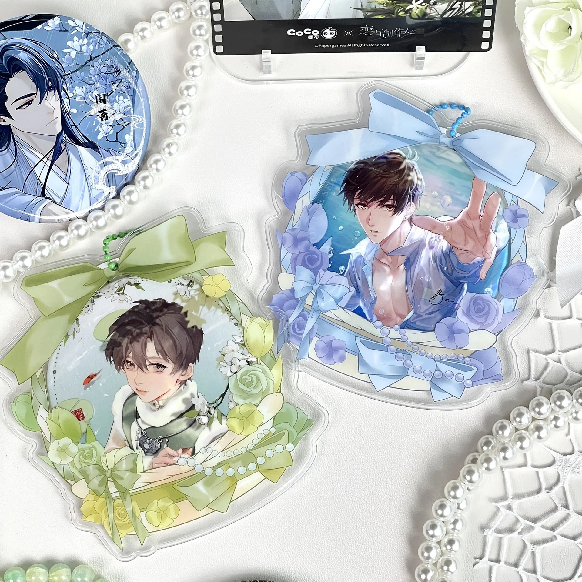 Italife Anime Badge Card Keychain Candy Bag Hanger for Pin Card Dolls Itabag Decoration Accessories Clear Protective Cover H313