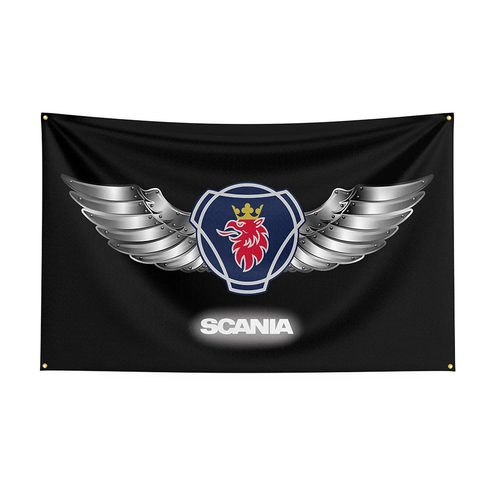 

3x5Ft Scanias Flag Polyester Printed Racing Car Banner For Decor