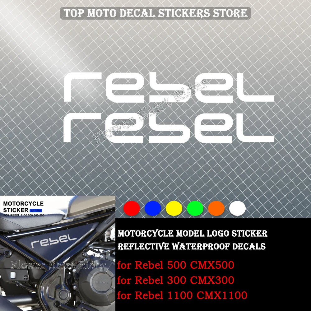 Motorcycle Reflective Waterproof Sticker for Honda Rebel 500 300 1100 CMX 1100 500 300 Motorcycle Body Sticker Decorative Decals