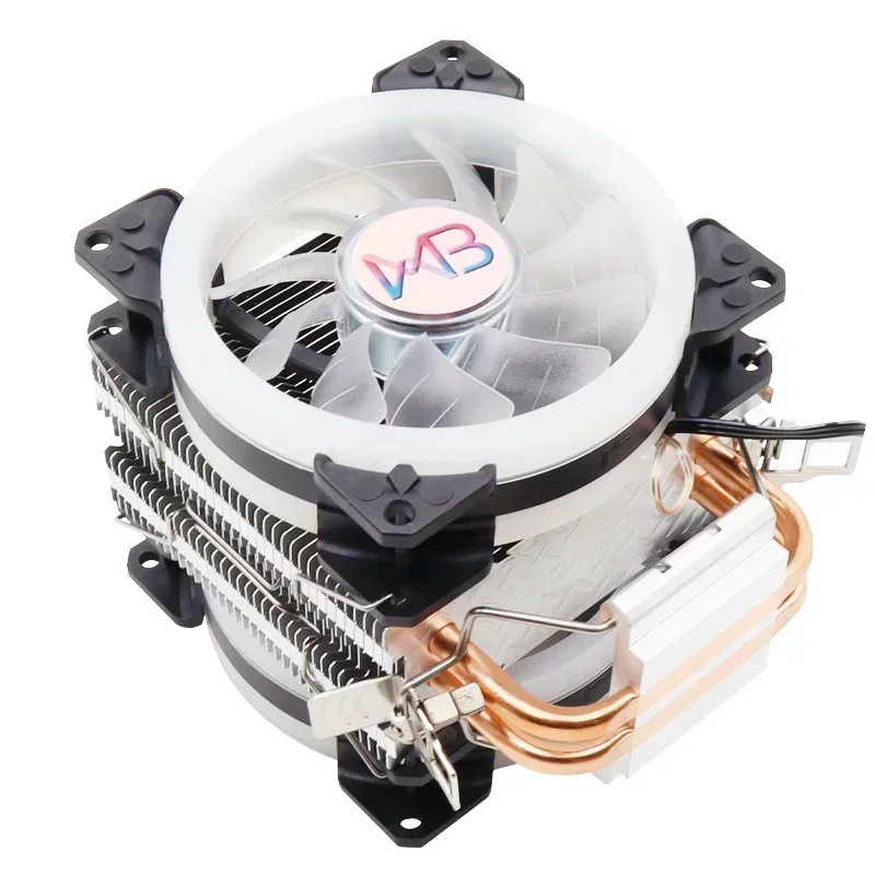 Efficient Cooling CPU Cooler Fan 3pin For Intel LGA 1150 1151 1155 1700 775 1200 AMD AM4 AM5 Quiet Ventilador Silent Radiator