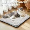 Self-Heating Pet Pads Blanket Puppy Pad Warm Cushion Mat for Cats Dogs Washable Pets with Thermal Body Heat Reflecting Core Pad 2