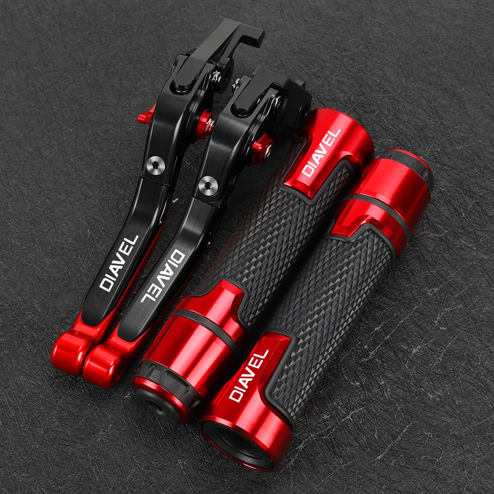 

Motorcycle Folding Extendable CNC Moto Adjustable Clutch Brake Levers Handbar Grips FOR DUCATI DIAVEL CARBON 2011-2015