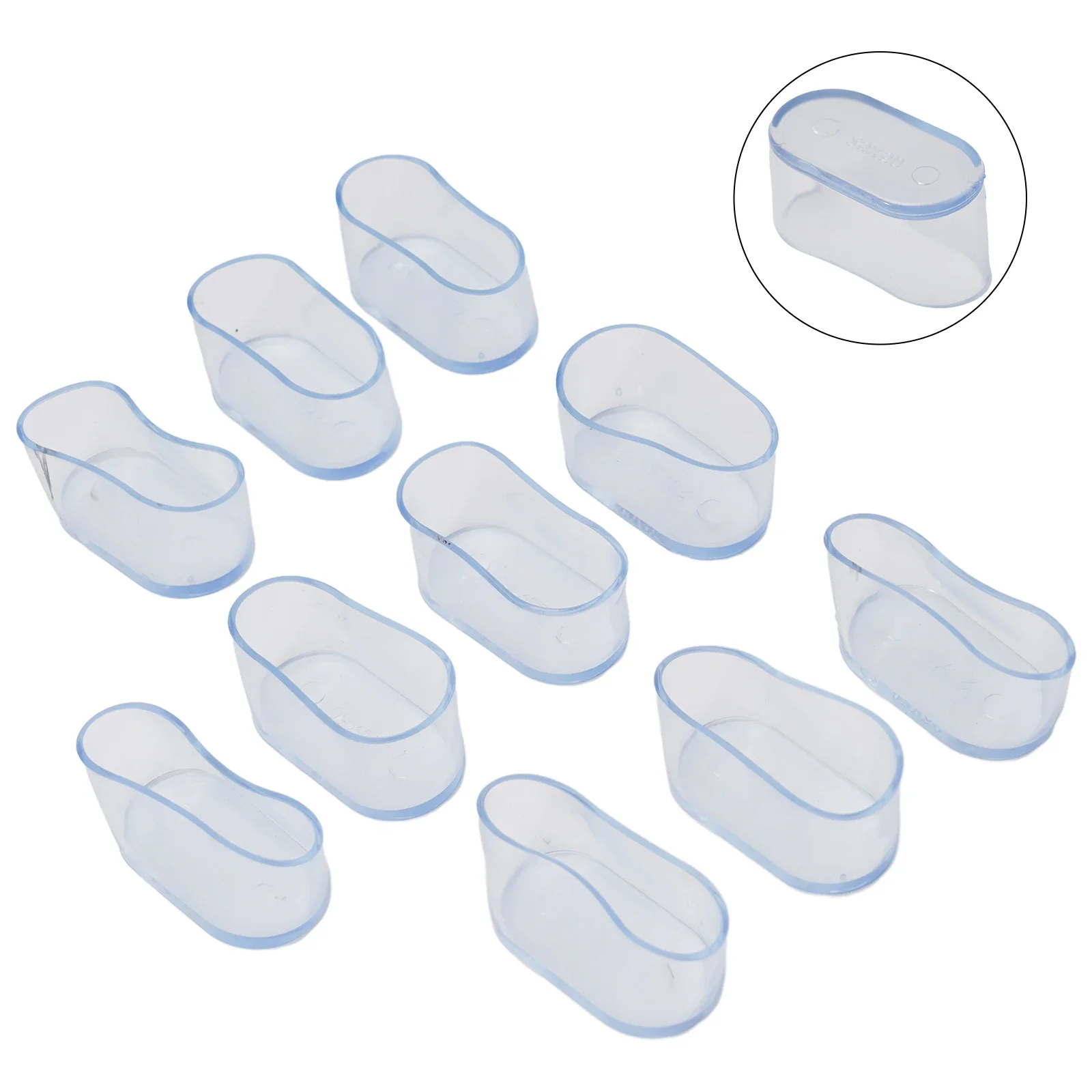 Oval Covers Chair Leg Cap 10Pcs Patio Rubber Floor Protectors For Outdoor Furniture Garden Office 2022 Durable