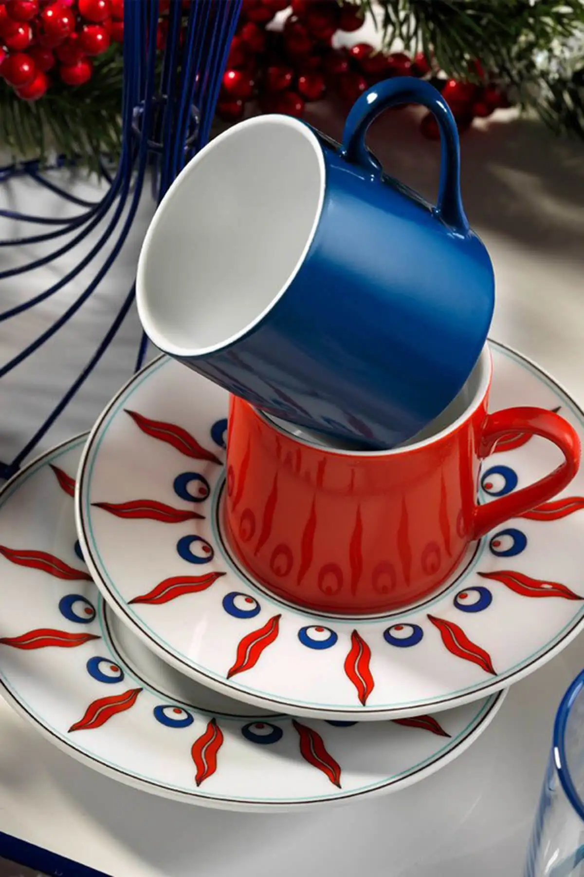 

Çintemani 9730 Pattern Coffee Cup Set Cups Tea and Presentation Tableware & Kitchen Home Furniture