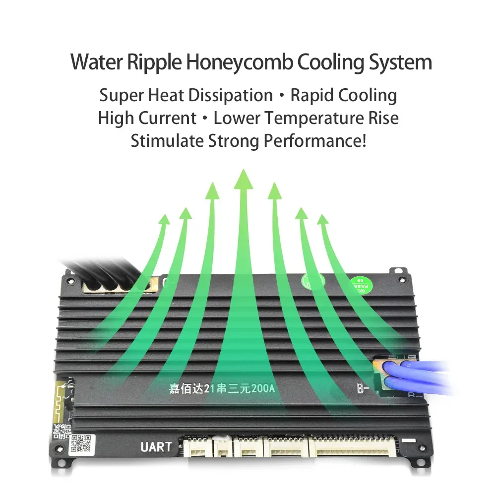 JBD 스마트 BMS 자동 식별 수동 밸런스 18650 리튬 배터리, 8S 14S 16S 20S 21S UART BT NTC 동일 포트, 150A 200A