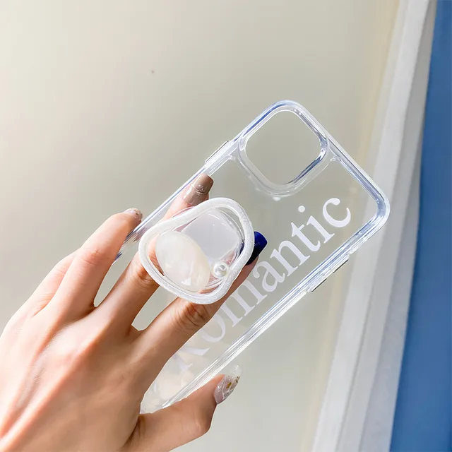 고급스러운 진주 대리석 Griptok 스탠드 홀더: 휴대전화에 우아함과 스타일을 더하다