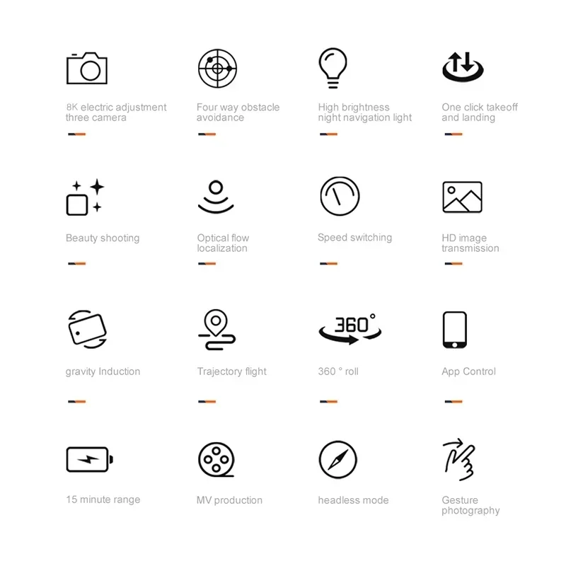 Description Picture 6 of itemFor Iconic Brand K10 Max Drone 8K Professinal Three Camera Brushless Motor Unmanned Aerial With Optical Flow Positioning Function