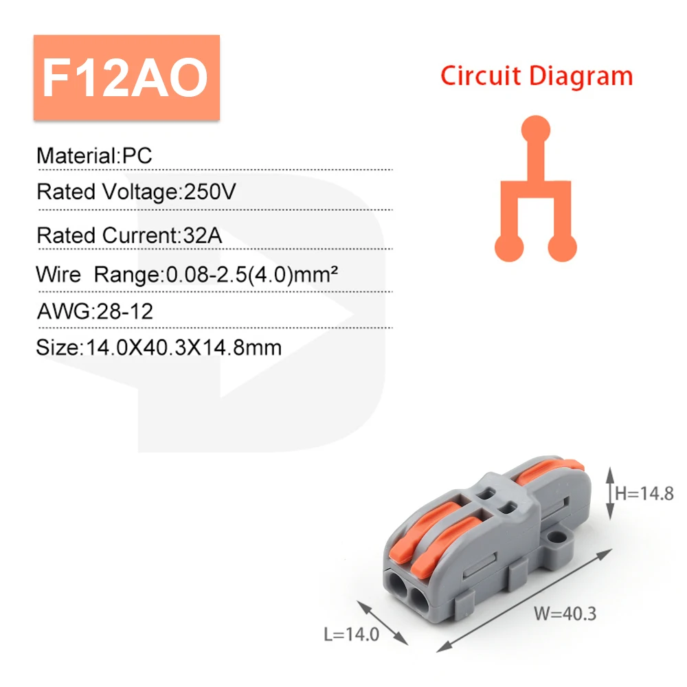 10/100PCS Electrical Cable Connector 1 in Multiple out Quick Wire Terminal Block 2/3/4/5Pin Push in Lever Connectors 0.08-4.0mm2 image 18