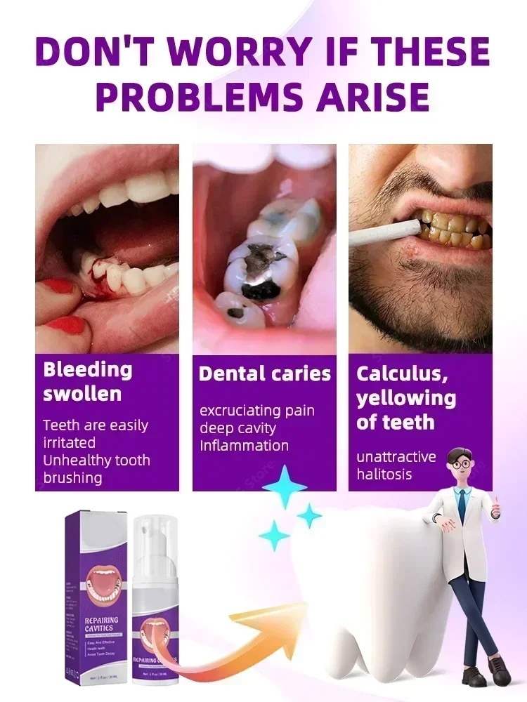 2495 Toothpaste of Teeth Whitening Repair of Cavities Caries Removal Plaque Stains Decay Repair Teeth Treating Dental Calcul teeth whitening product