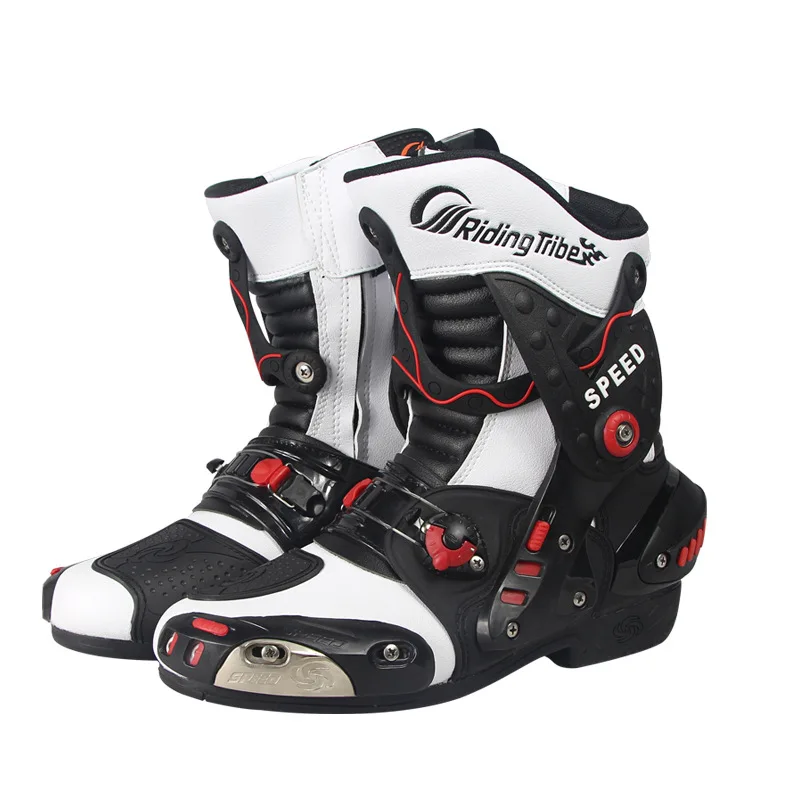 

Men Motorcycle Boots Motocross Botas Moto Motorbike Biker Shoes Racing Riding