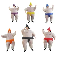 New Fun Inflatable Sumo Costume Wrestling Suit Inflatable Set for kid and Adults Role Playing Party Dress Fun Fighter Suit Set 1
