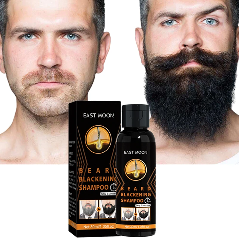 Whitetoblack Shampoo Men's Beard Blackening Shampoo Natural Ginger