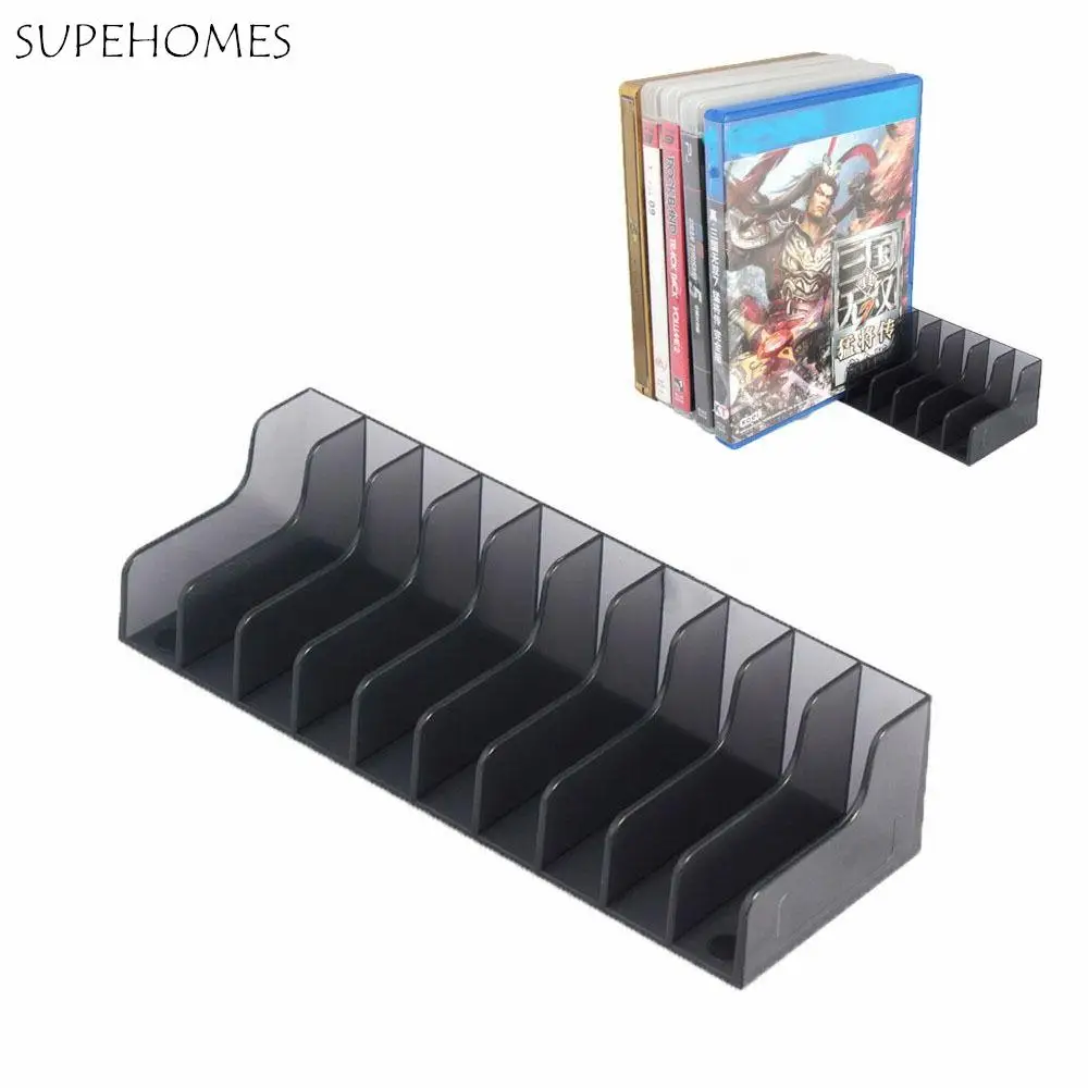 

2pcs Black Console Game Card Box Hard Shell Plastic Game Discs Storage Stand Universal Support 20 Pcs Card CD Disks Card Holder