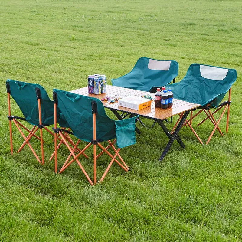 Moon Chair Outdoor Camping Fishing Chair Folding Table