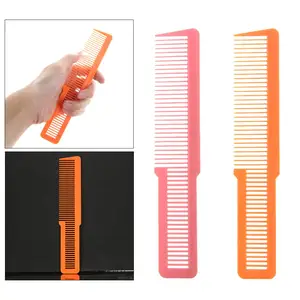 Professional Flat Top Cutting Comb 8" Long Static-free Pink+Orange