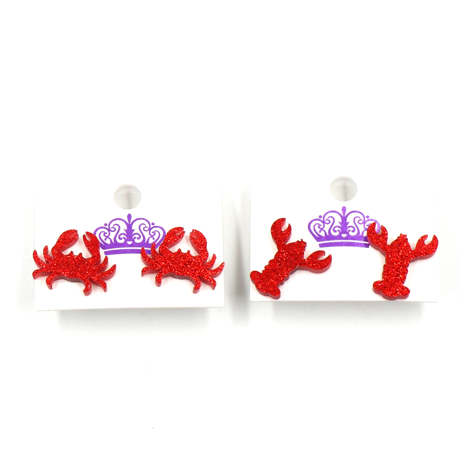 1 para nowy produkt CN Stud kolczyk dla kobiet Lobster krab TRENDY biżuteria akrylowa