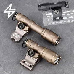 Airsoft Surefir M300 M600 Flashlight DD Offset Mount Fit MLOK KEYMOD 20mm Picatinny Rail SF M600C Hunting Weapon Scout Light Set
