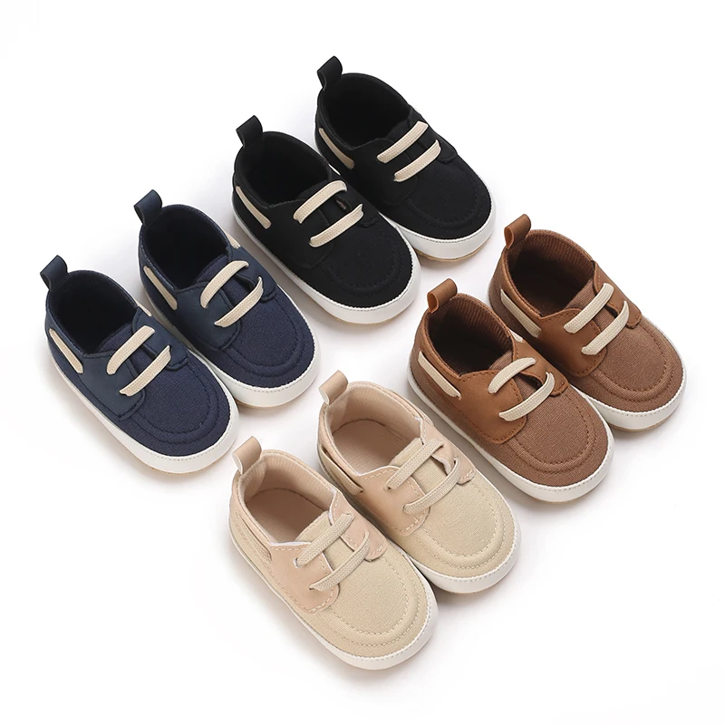 Baby Boy Baptist Small Gentleman Baptism Shoes Toddler Soft Sole Anti-slip First Walkers Infant Newborn Crib Shoes Moccasins