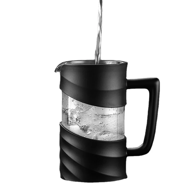 

New Style ODM OEM Customized Logo Black Stainless Steel Coffee Plunger Coffee French Press Prensa Francesa Kopi Press
