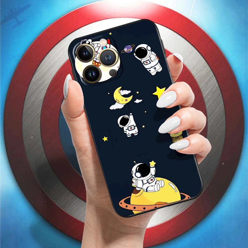 case iphone mini 12 Cute-stitch-cartoon For Apple iPhone 13 12 11 Pro 13 12 Mini X XR XS Max SE 5 6 6S 7 8 Plus Phone Case Coque Funda Black Carcasa phone cases for iphone 12 mini 