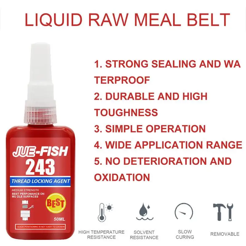 Threadlocker Gel Red 277 Lock Tight Threadlocker High Strength Screw Glue  Anaerobic Adhesive Sealing For Screws Bolts Nuts 10ml - AliExpress