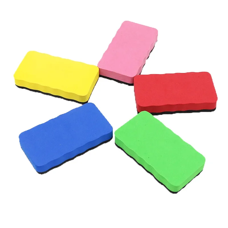 2/4Pcs Large Size Magnetic Whiteboard Eraser EVA Felt cloth Classroom Magnetic Black Board Brush Wipe School Office Supplies