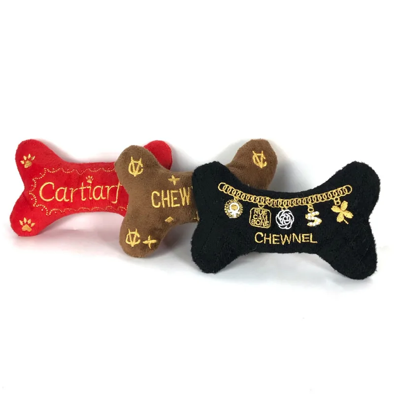 Funny Stuffed Plush Pet Toys For Training Luxury Dog Toys Chewy Vuitton DOG  CHEW TOY Dog Fashion Squeak Toy Unique Squeaky Plush - AliExpress