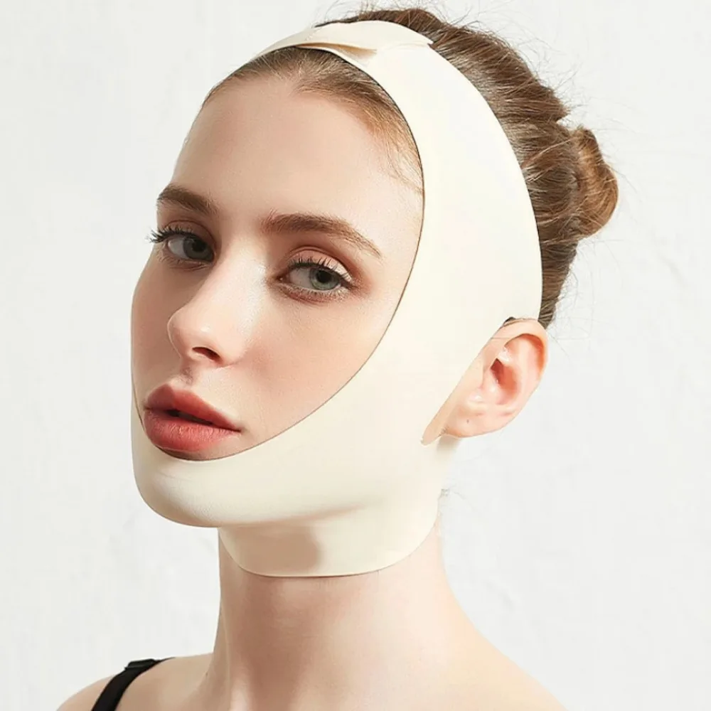 

Elastic Face V Shaper Facial Slimming Bandage Relaxation Lift Up Belt Shape Lift Reduce Double Chin Face Thining Band Massage
