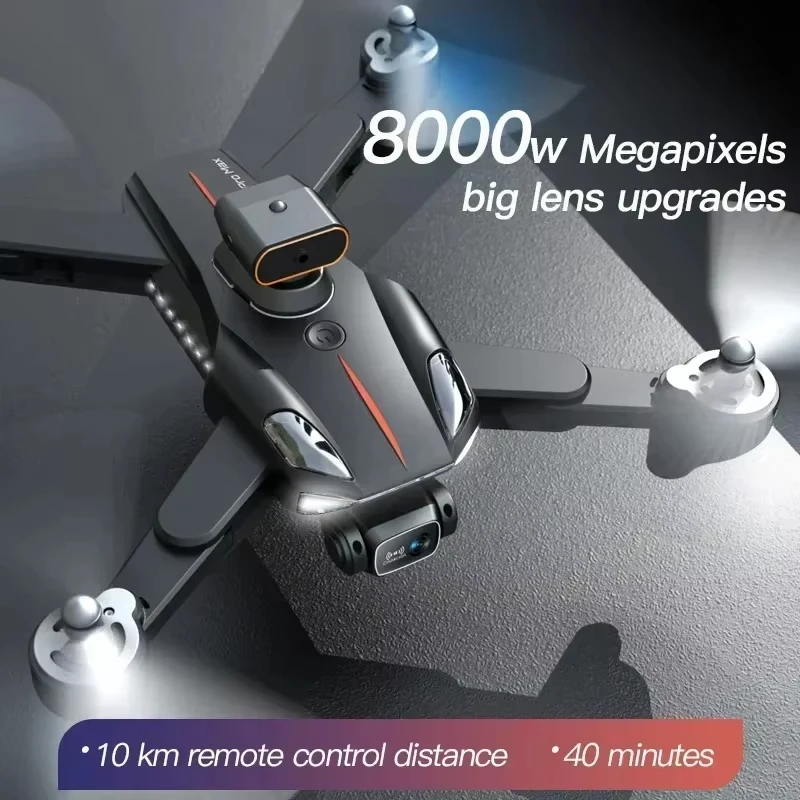 Drone Double Caméra 8K avec Moteur Sans Balais, GPS, Retour Auto