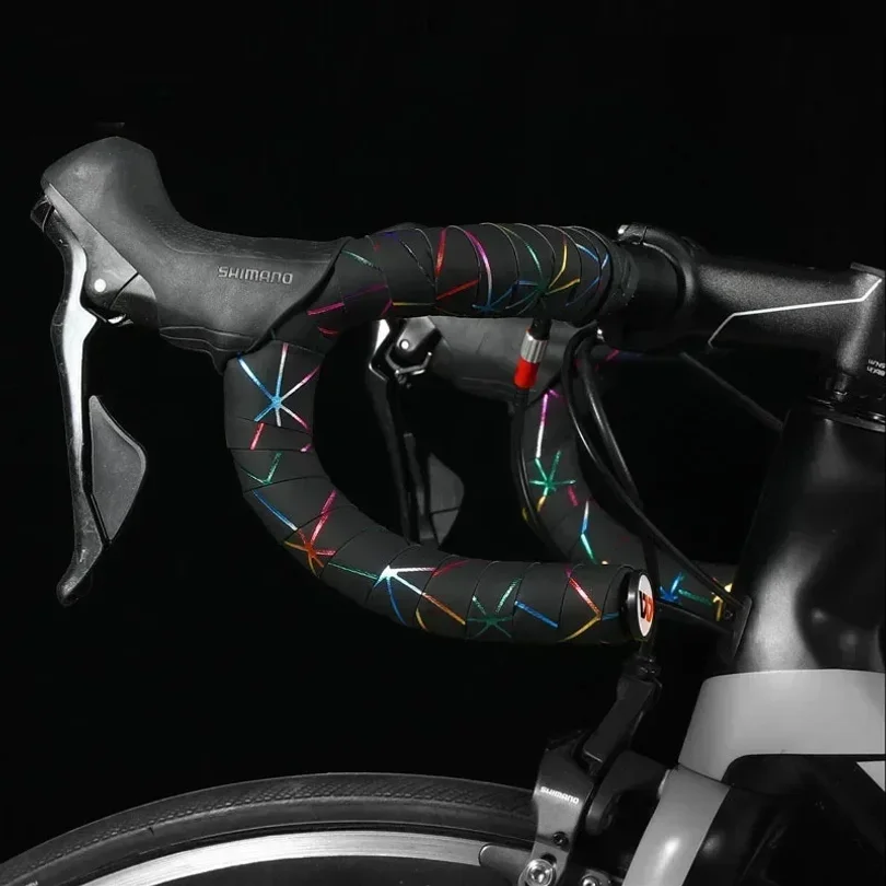 Bicycle Handlebar Tape Colorful Lines Bike Bars PU EVA Anti-slip MTB Mountain Cycling Handlebars Mountain Road Bike Accessories