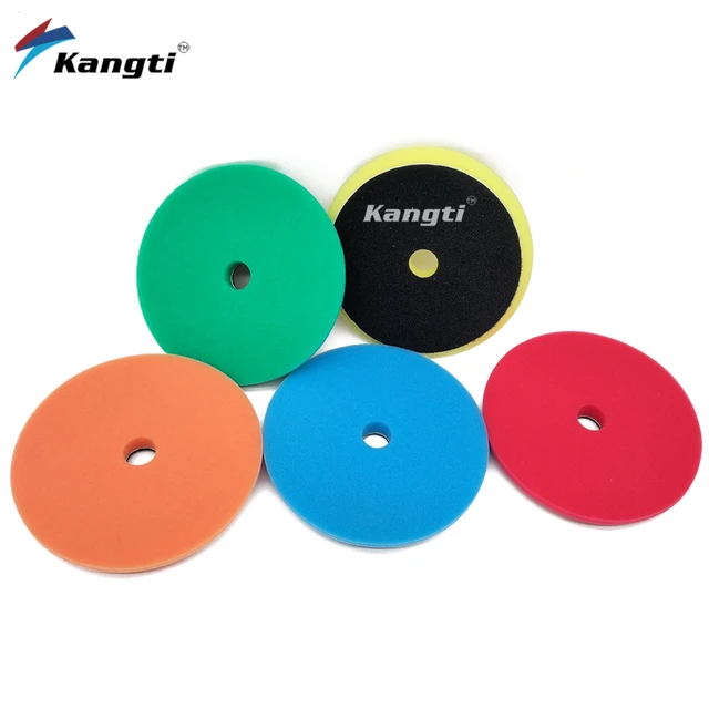 Single Sale) SPTA 3(80mm)/5(125mm)/6(150mm) Car Buffing Polishing Pads  Beveled Hex-Logic Sponge For DA/RO/GA Buffer Polisher - AliExpress