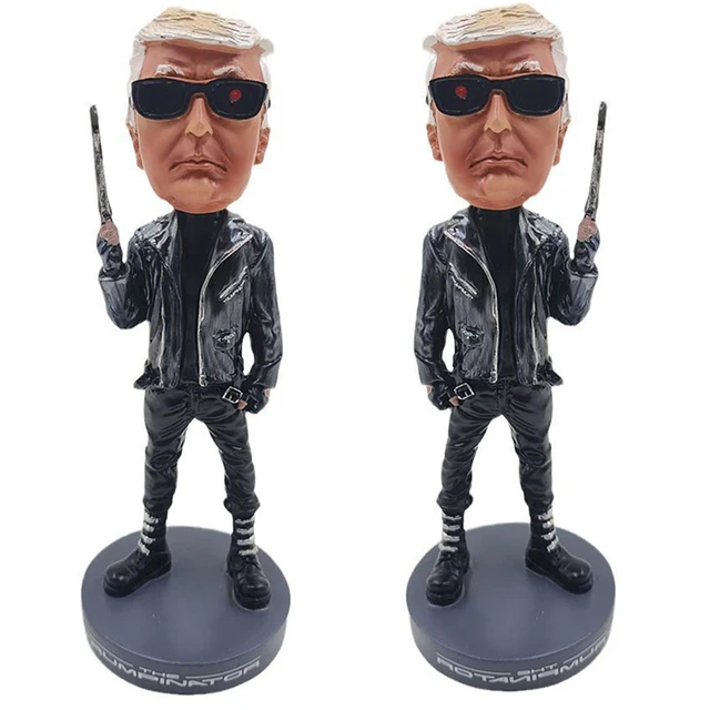 Donald Trump Bobblehead Trump Desktop Ornament Resin Trump Character Statue Creative Collectable Trump Sculpture for Home Office 2