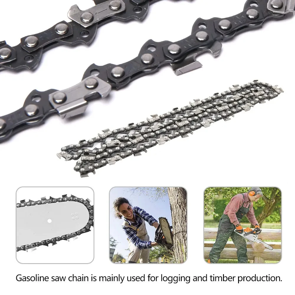 20 Inch Chainsaw Chain 76 Knots Alloy Steel Replacement Chain Sharp Heavy Duty Lumber Cutting Attachment 2