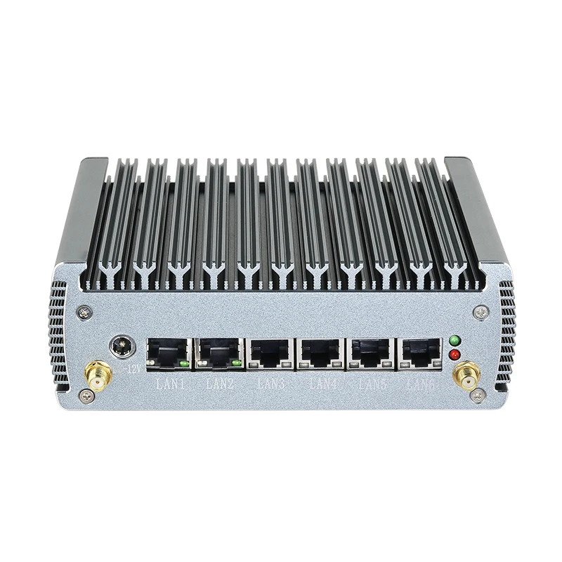 Mini PC 11th Gen i5-1135G7 6x LAN intel i225V 2.5G LAN GPIO 4K HDMI Support Windows 10 Linux Ubuntu X86 Router mini pc 11th gen i5 1135g7 6x lan intel i225v 2 5g lan gpio 4k hdmi support windows 10 linux ubuntu x86 router