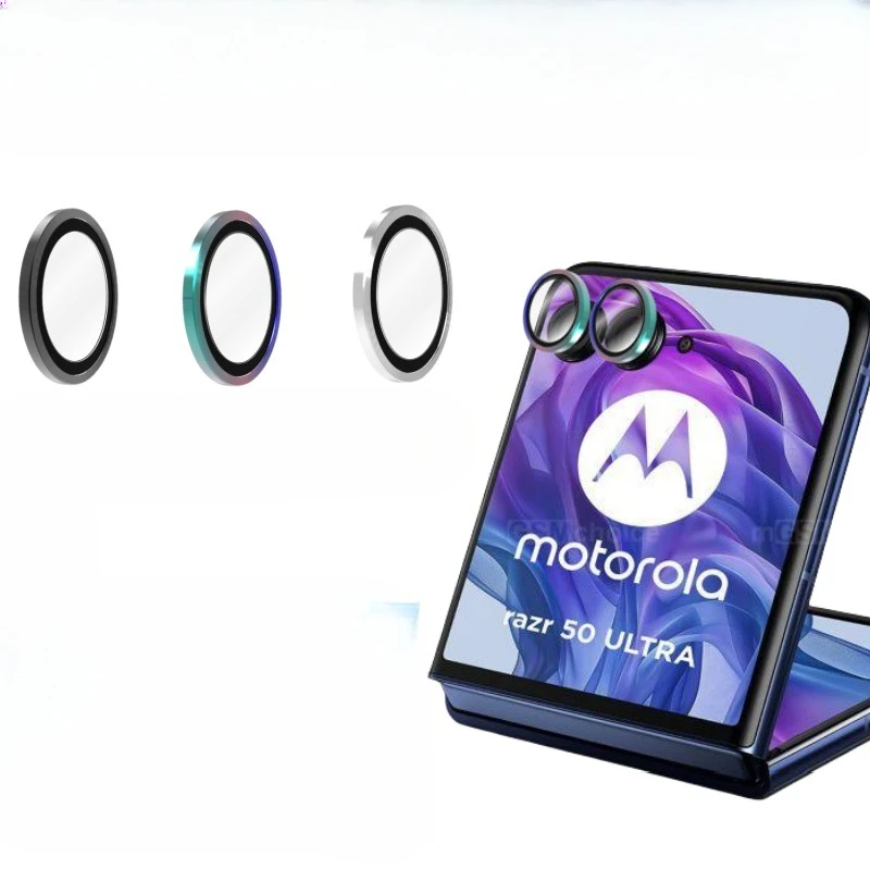 Rear Camera Lens Protectors - Premium Metal Ring Glass Cover