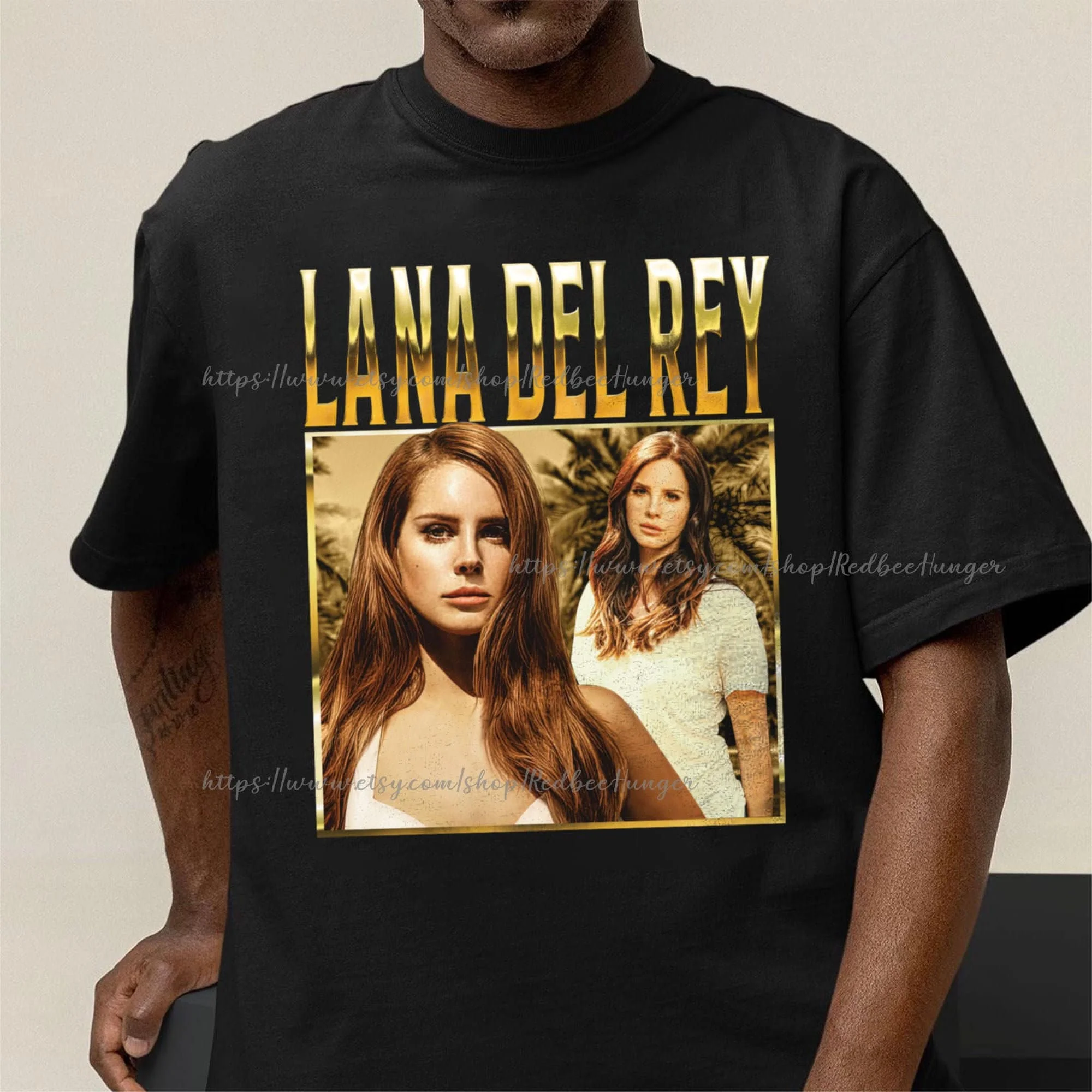 Maglietta Lana Del Rey Album Minimalista Oversize Vintage Merch