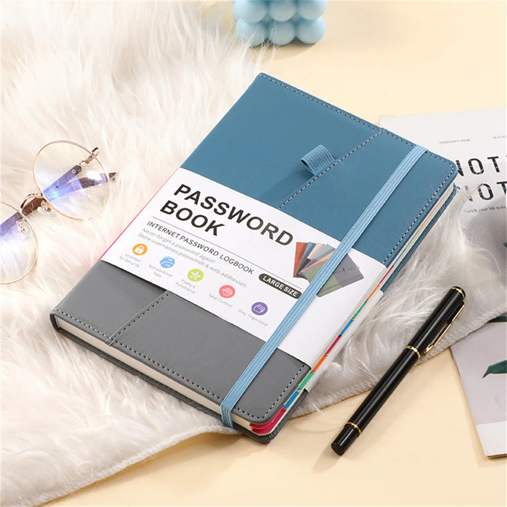 A5 Notebook Password Saver With Letter Labels Organizer For Detailed Information Of Internet Website Address Home Office Gifts