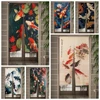 Japanese Koi Fish Door Curtain Fengshui Kitchen Bedroom Doorway Curtain Entrance Hanging Half-Curtain Partition Curtain Drape 1