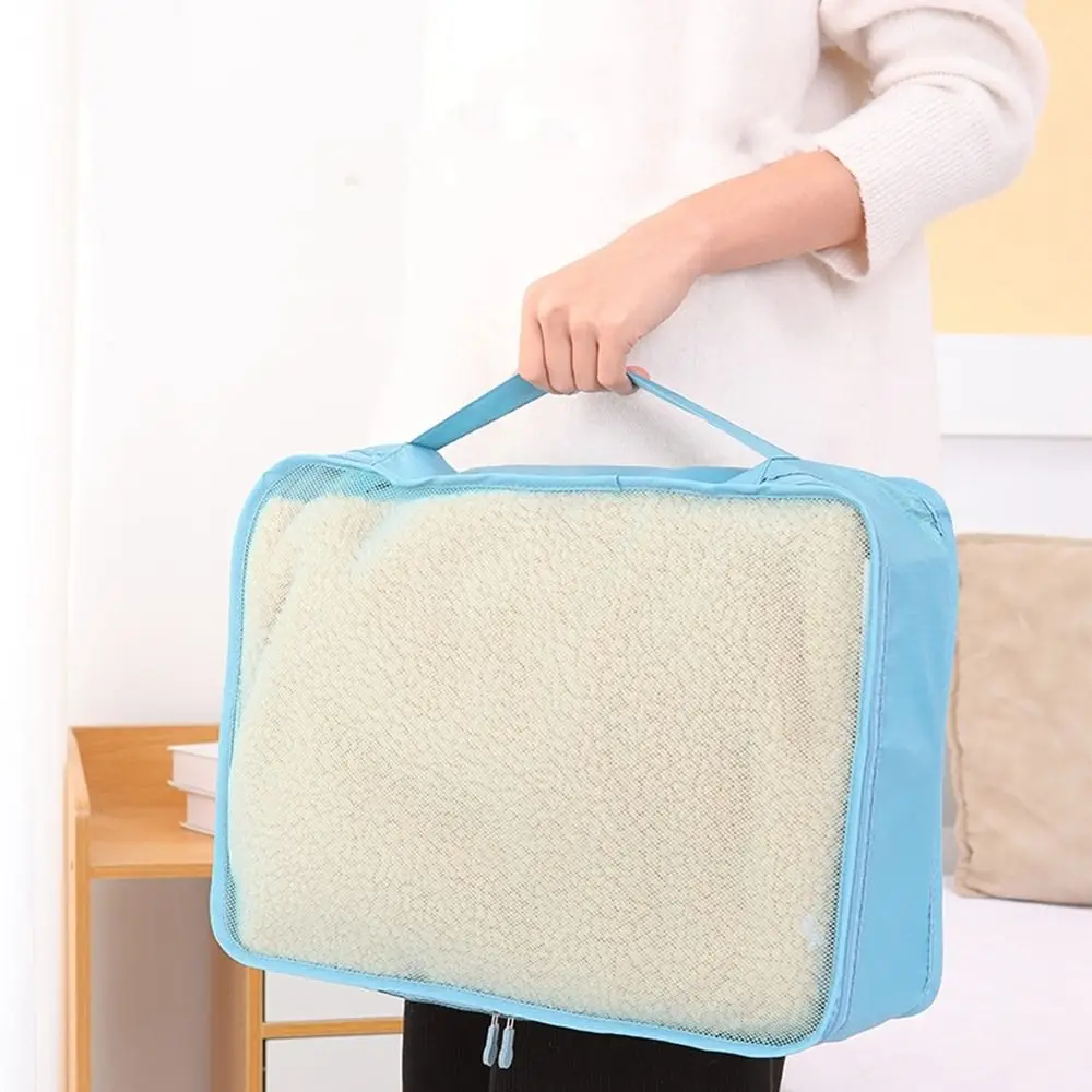 Travel Bag Suitcase Clothes Storage Organizer Large Capacity Mesh Bag Portable Luggage Organizers Travel Clothing Storage Bag 5