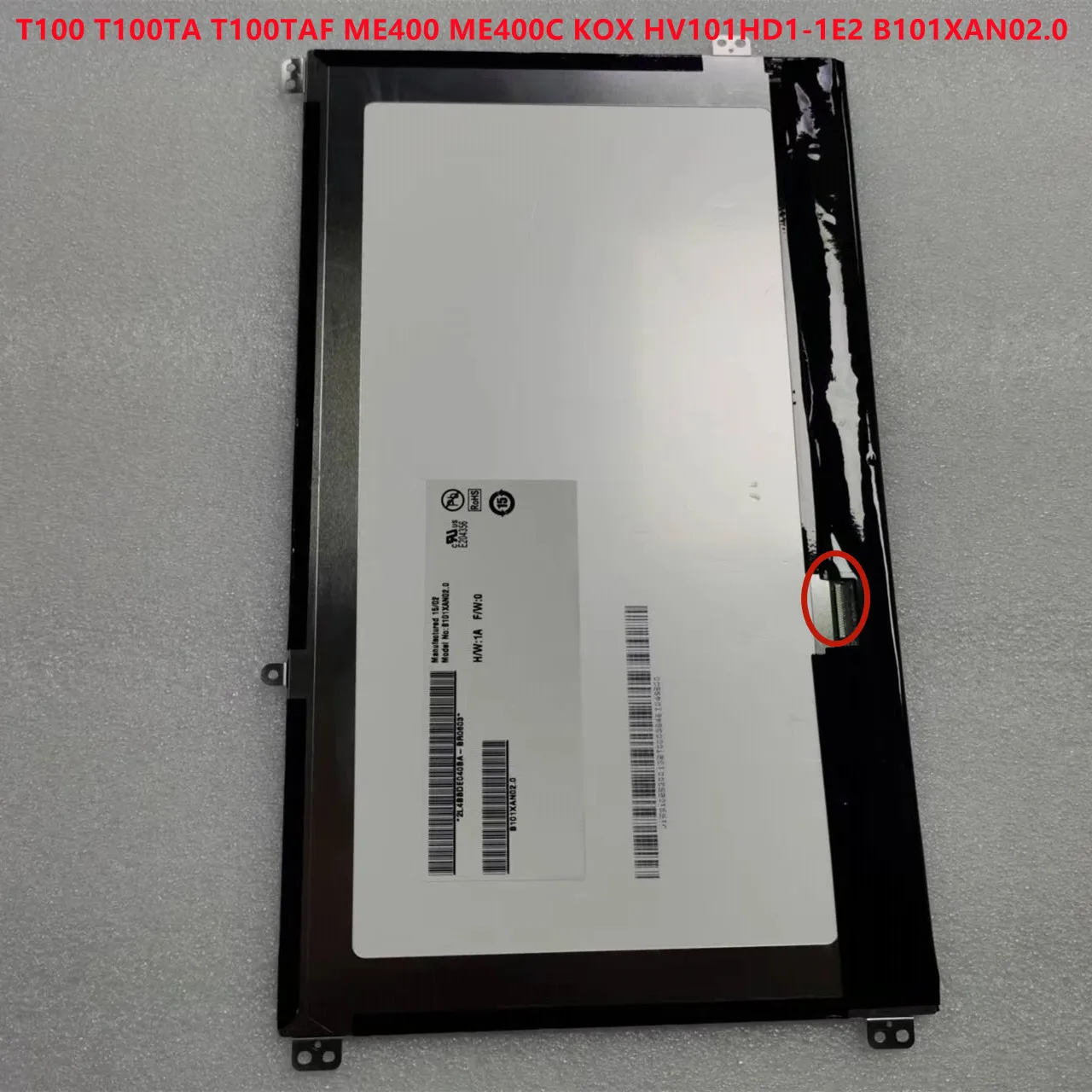 Tela Lcd Original para Asus Vivotab Smart T100ta T100 T100taf Me400 Me400c Kox Hv101hd11e2 B101xan02.0 Testado Novo - Imagem 4
