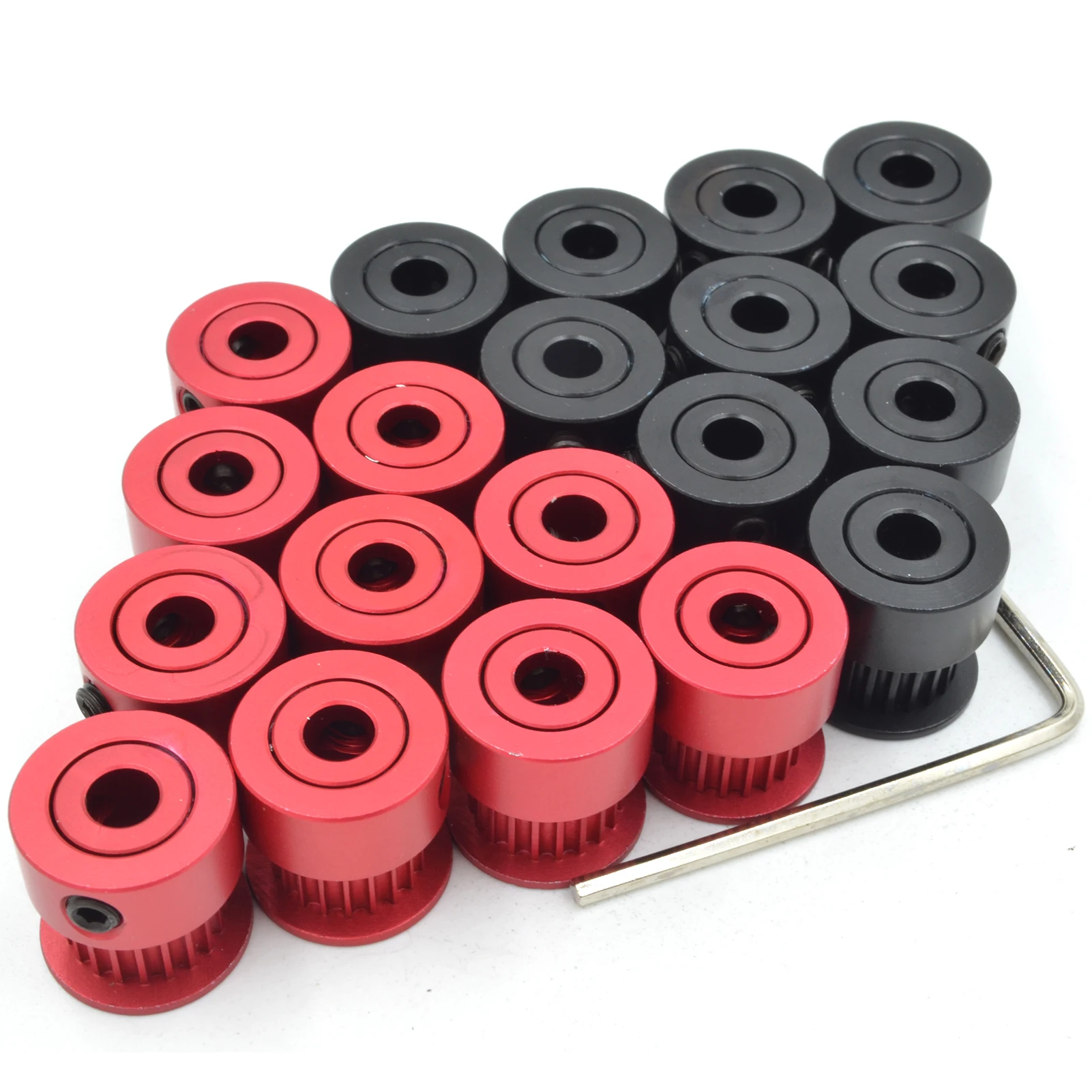 20 Teeth 2GT Timing Pulley Bore 4/5/6/6.35/8mm for 2MGT GT2 Synchronous belt width 6/10/15mm small backlash 20Teeth 20T POWGE GT timing pulley